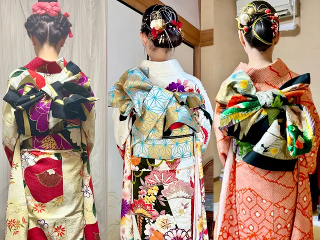 ヘアセット込み価格です◆着付のみ割引有◆英語可能◆美しく快適な着姿を提供致します