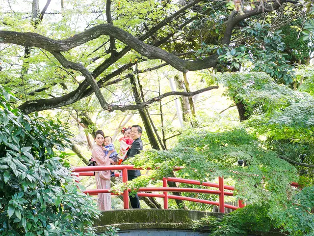 お子様との大切な時間を写真で残します!番傘無料貸出。楽しい撮影を!!!