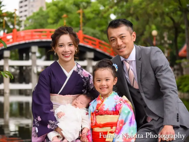 【お宮参り】美しい光の中で幸せ感のある写真をお届けします。