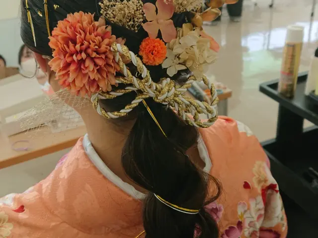 ヘアセット、メイク、着付け