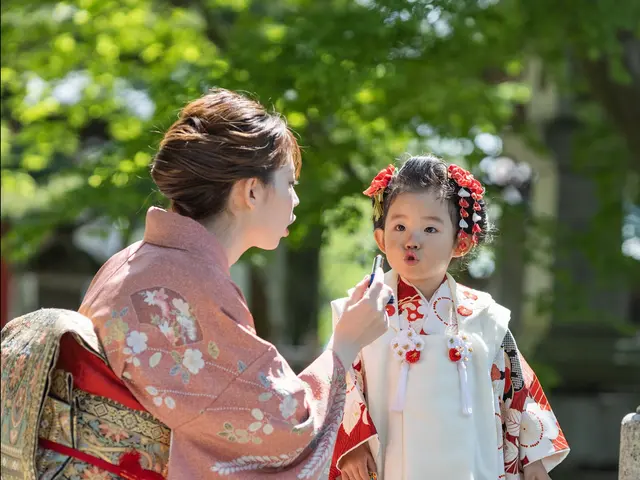 大好評!アイテムいっぱいの七五三撮影(シャボン玉、和傘、紅葉、風船、剣、etc)