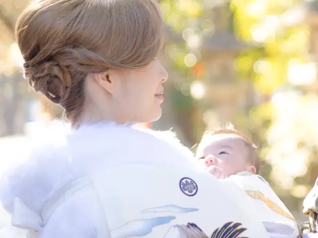 お宮参り撮影大阪★現役スタジオカメラマン★着付けと一緒にお申し込みでお支度撮影★