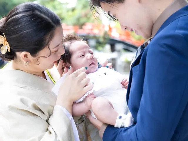 お宮参り撮影大阪★現役スタジオカメラマン★着付けと一緒にお申し込みでお支度撮影★