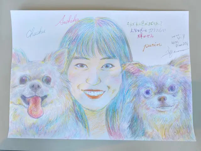 世界にひとつだけのあなた色に溢れたカラフル似顔絵を描きます!~カラフル肖像画