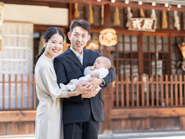 産着時間内レンタル無料!美しい産着の着付けは当店ならでは!3600組の実績!