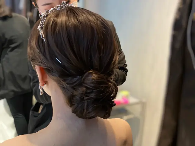 ♢現役ブライダル美容師♢免許有◎ヘアセット+メイク◎ドレス着付けも受け賜ります!
