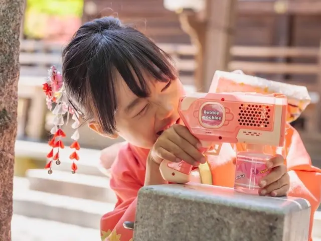 𓍯和傘•シャボン玉ˎˊ˗無料レンタル!出張七五三撮影