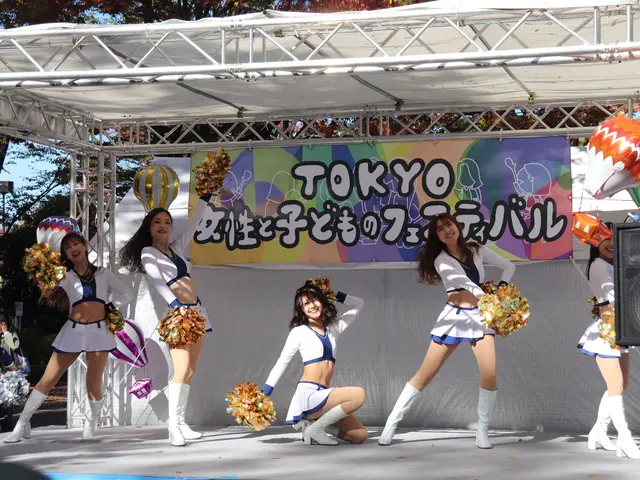 プロのチアリーダーによるチアダンスパフォーマンス