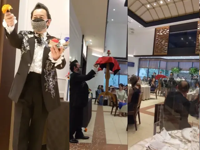 結婚式のおめでたい日用に特化した華やかなマジックショーを提供致します