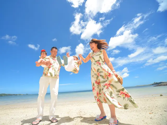 ビーチにて1時間のファミリーフォト撮影!データ30枚込み。追加枚数料金発生あり