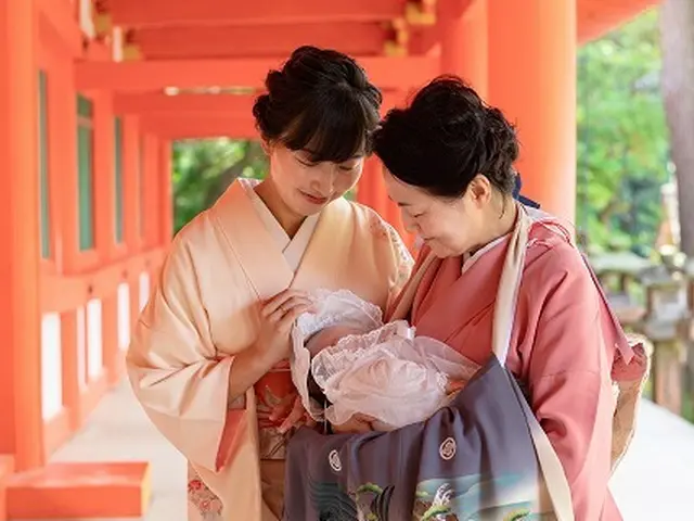 お宮参り出張撮影☆大切な赤ちゃんの初めてのお出かけフォト☆