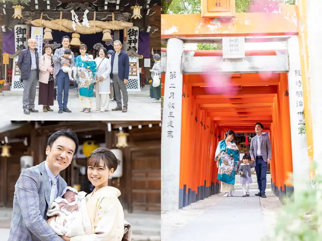 <福岡県>お宮参り撮影♪ご指定の神社へお伺いし自然なカットや集合写真を撮影します