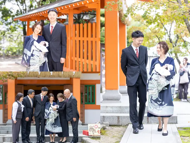 <福岡県>お宮参り撮影♪ご指定の神社へお伺いし自然なカットや集合写真を撮影します