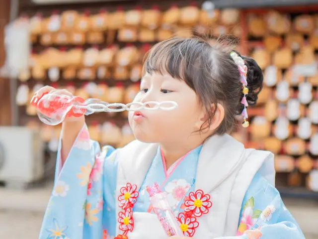ご成長と思い出を残します☆和傘全4種類貸出無料!紙風船と現像写真5枚プレゼント♡