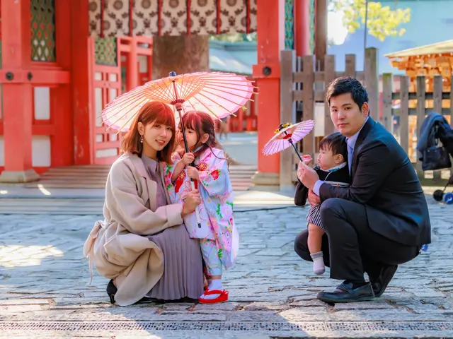 七五三200件越え記念。和傘レンタル無料です。