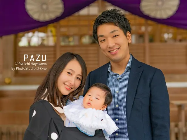 【家族フォトグラファー】奥さんと娘と三人でお宮参りのお祝い撮影を!