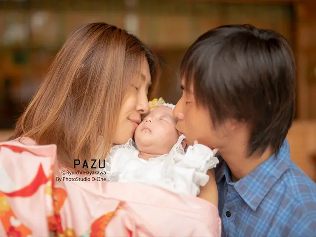 【家族フォトグラファー】奥さんと娘と三人でお宮参りのお祝い撮影を!