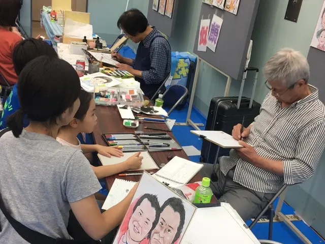 出張似顔絵(東京似顔絵倶楽部)