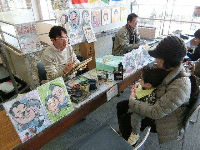 出張似顔絵(東京似顔絵倶楽部)