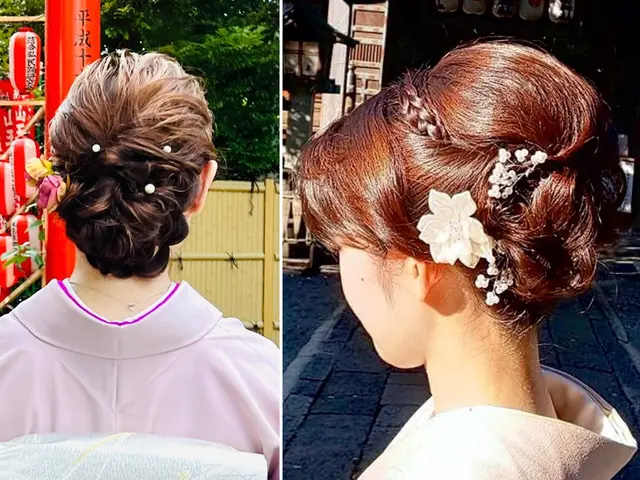 【2月出店】テレビ局勤務歴プロただいまヘアセットのみ受け付け中!着付けも承ります