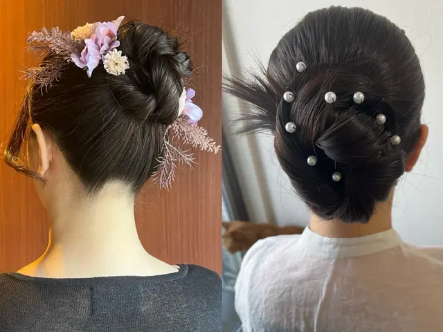ご家族の大切なお出掛け、結婚式への列席などのヘア、メイクを是非お任せください!