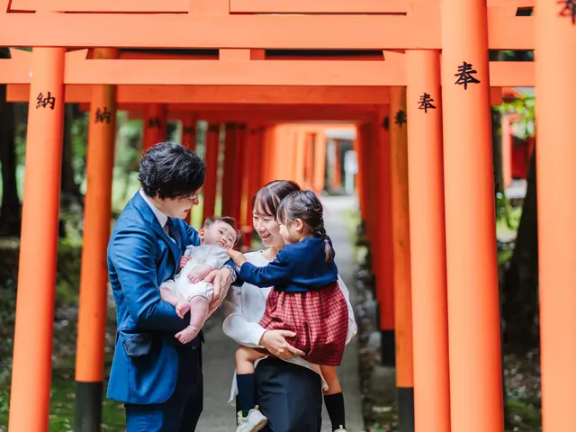 【お宮参り】初めての家族写真をカタチに♪