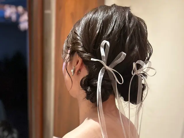 【ヘアセット8000円】ブライダルTV広告イベント、タレントさん担当経験あり。