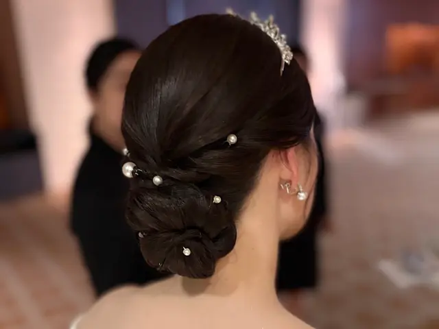 【ヘアセット8000円】ブライダルTV広告イベント、タレントさん担当経験あり。