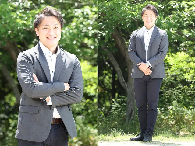 あなたの自然な笑顔を引き出します!屋外撮影は多灯リモート照明でキラキラ写真に。