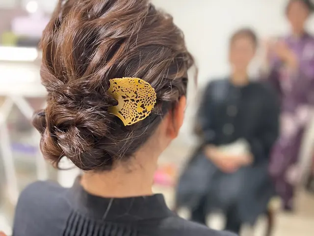 ヘアセット7700円【撮影セット割 5500円】同時に着物着付、メイク 撮影も可