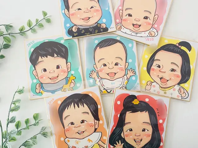 【秋田発❀】カラフル可愛い元気な似顔絵◆スマホ・写真からOK◆