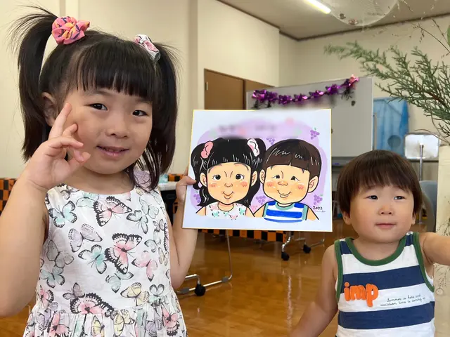 【秋田発❀】カラフル可愛い元気な似顔絵◆スマホ・写真からOK◆