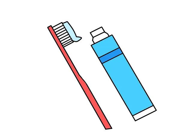 歯磨き粉のイラスト