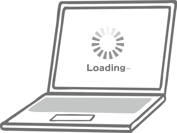 パソコンの読込中