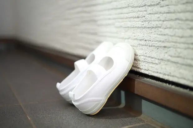 上履きを立てかけている