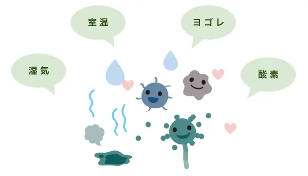 お風呂場のカビ