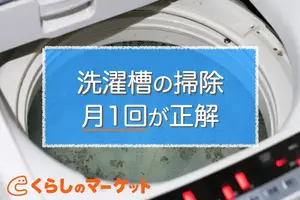 洗濯槽の掃除頻度は月1回がベスト｜洗濯槽のカビ予防で脱ワカメ