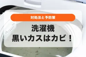 洗濯機から出る黒いカス（わかめ）はカビ！なくならない黒わかめの取り方