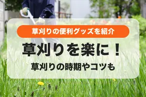草刈りをもっと楽に！便利グッズや草刈りの時期とコツも