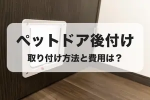 ペットドアは後付けできる！ペットドアを取り付ける方法と費用を紹介