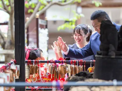 大好評！アイテムいっぱいの七五三撮影（シャボン玉、和傘、紅葉、風船、剣、etc）