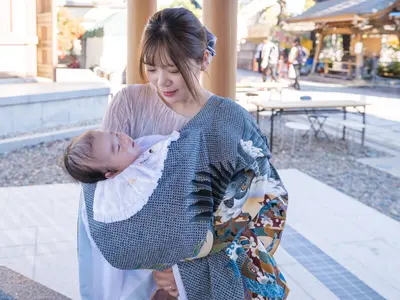 無料：祝い着・和傘・スタイ貸出　　　ニコン最高峰Z9で撮影！自信があります