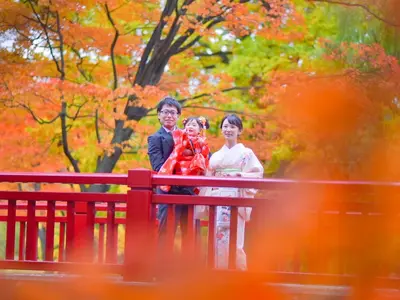 ＜七五三:ロケーションフォト又はおうちフォトスタジオ/外か室内か選択可能＞
