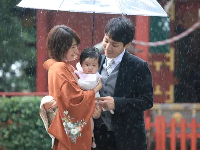 お宮参りとお食初めのセット料金（2時間以上の場合）あり