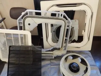 ☆エアコン洗浄で内部までスッキリ！！前日予約空き有で可能