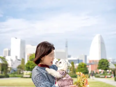 わんちゃん猫ちゃんといっしょに。お散歩や遊びながらの楽しい撮影を♪