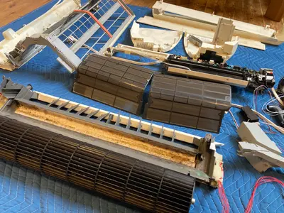 ファン分解でしっかり分解、隅々まで洗浄！ご希望の方まずはお問い合わせください！！