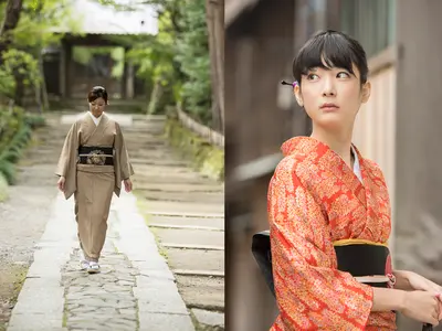 オトコ専門の写真館と砂浜の写真館