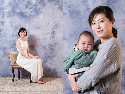 オトコ専門の写真館と砂浜の写真館