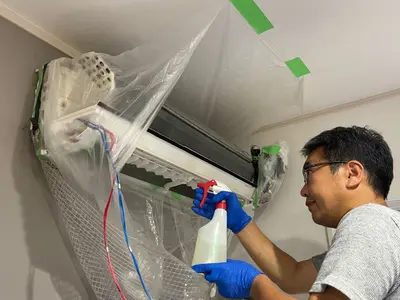 エアコン洗浄《壁掛けタイプ》お掃除ロボ付き不可